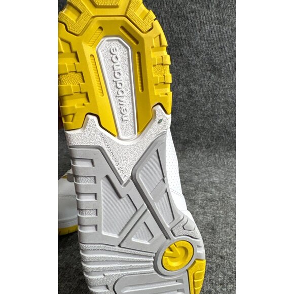 New Balance 650 Mens Sneakers Size 10 White & Yellow Athletic Shoes - Picture 4 of 7